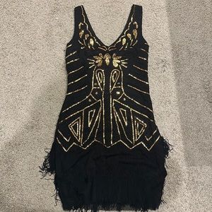 Size L roaring 20s costume flapper dress great Gatsby